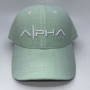 ALPHA 808 Maui Embroidered Snapback Woven Ball Cap Aloha Hat Mint Green